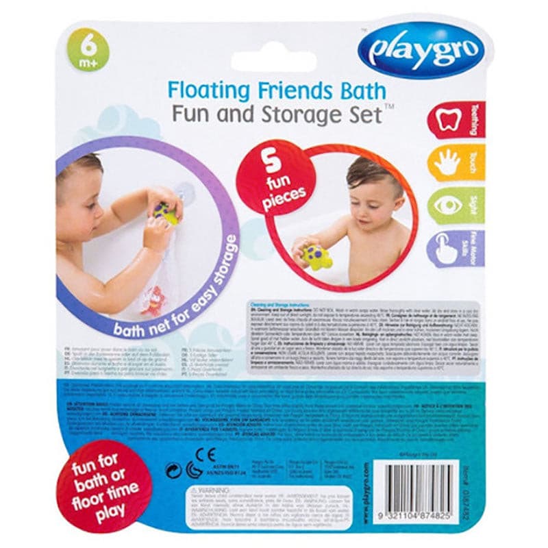 Playgro Floating Friends Bath Fun and Storage Set.