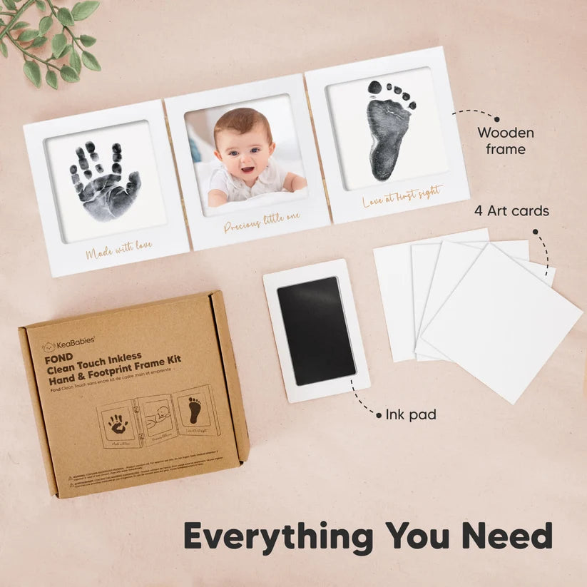 KeaBabies Fond Inkless Hand & Footprint Keepsake Frame