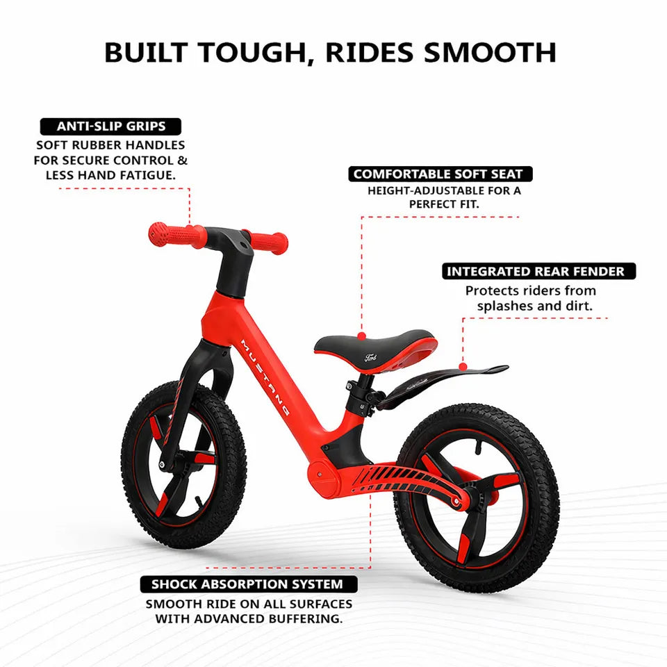 Ford Mustang - Kids Sporty Lightweight Zoomer Bike