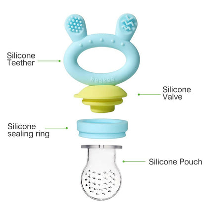 Haakaa Teether Feeder - Blue.