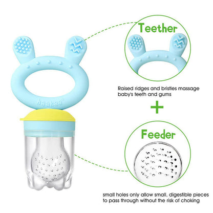 Haakaa Teether Feeder - Blue.