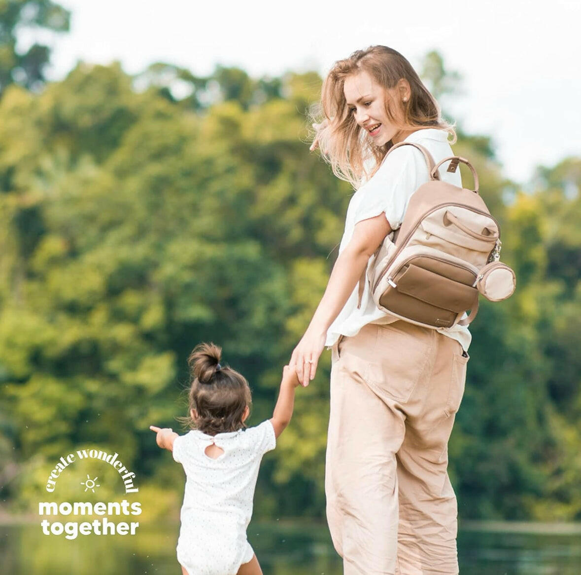 Diaper Bag Backpack - Multifunctional Travel Diaper Back.