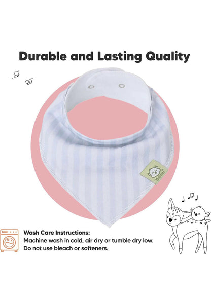 KeaBabies 8-Pack Bandana Bibs For Boys.