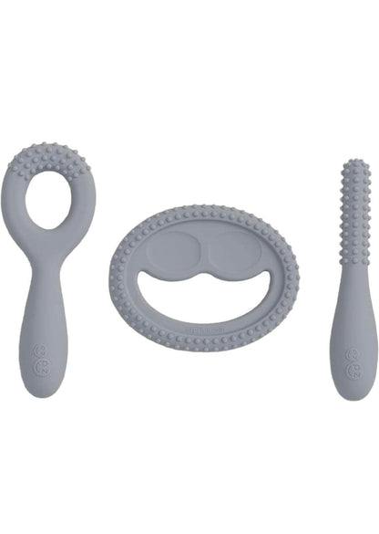 ezpz Oral Development Tools (3 Pack in Gray).