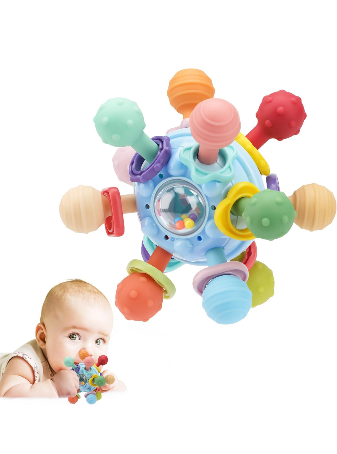 Tohibee Baby Teether Teething Toys for Babies  & Newborn Infant Learning Developmental Toys Gifts