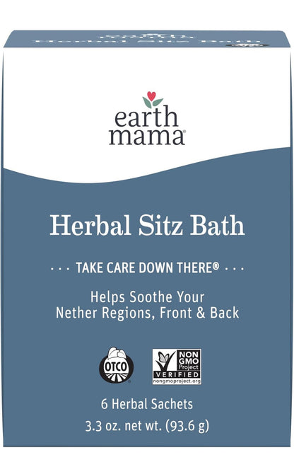 Earth Mama Herbal Sitz Bath - Soothing Sitz Bath for Hemorrhoids (6-Count)