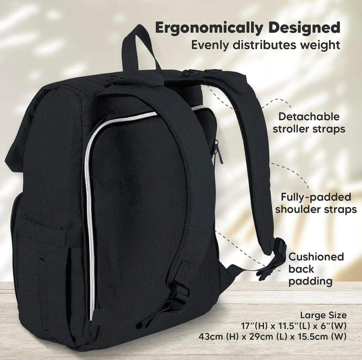 KeaBabies Explorer Diaper Backpack.