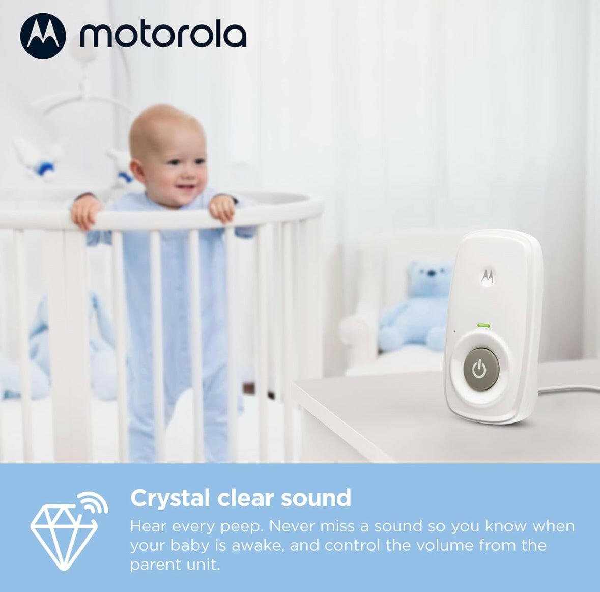 موتورولا AM21 جهاز مراقبة الطفل الصوتي