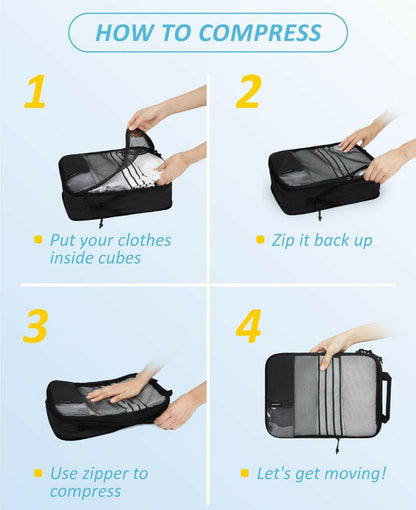 BAGSMART 6 مجموعة مكعبات التعبئة