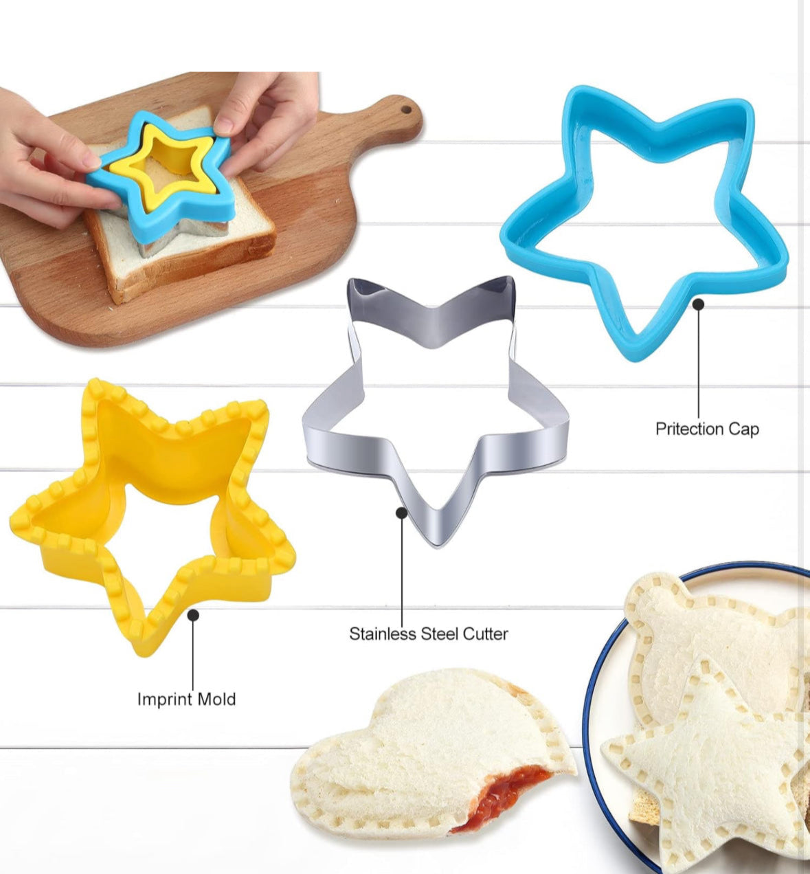 Sandwich Cutter and Sealer Set  (2 Pcs)