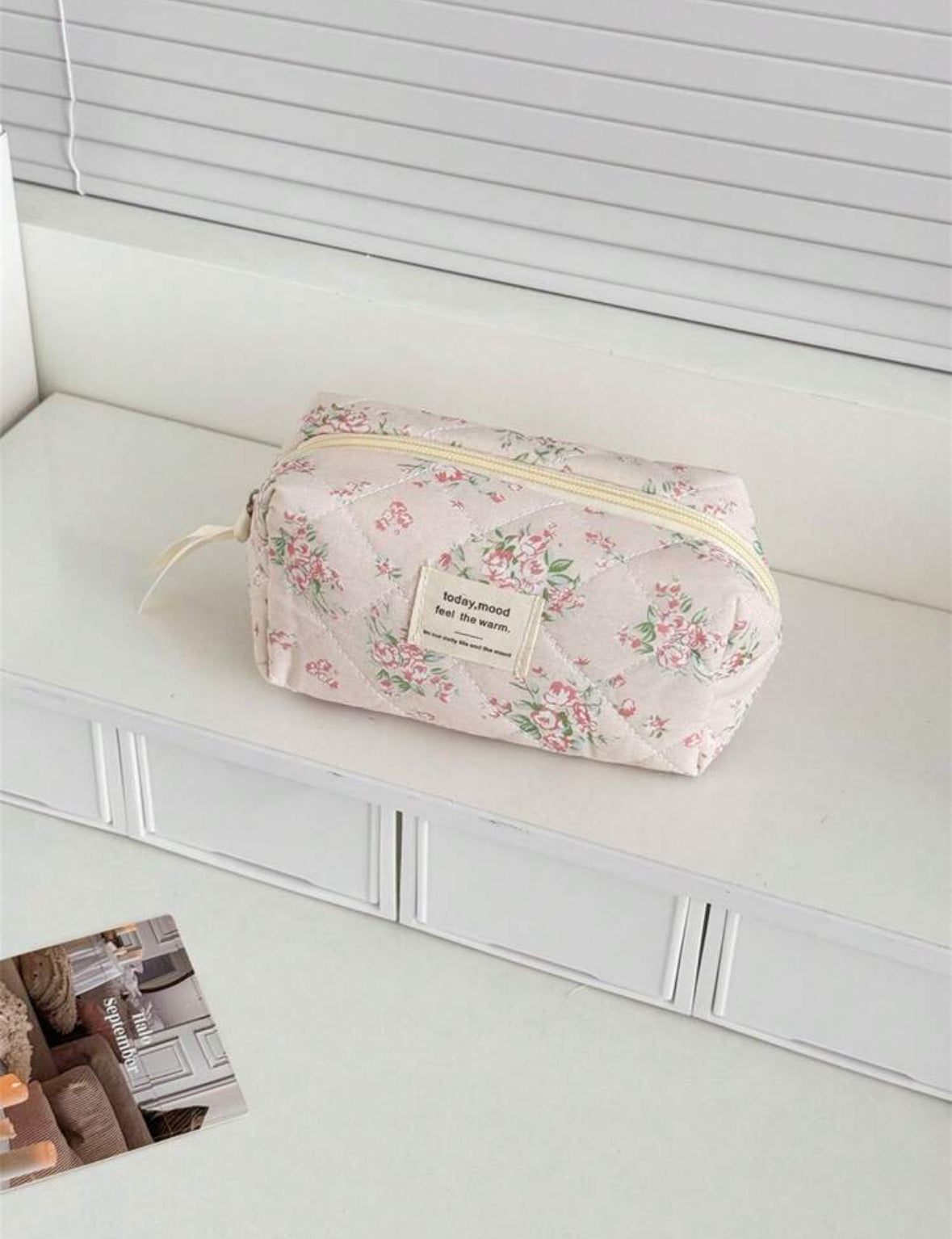 Spring Pink Floral Makeup & Toiletry Travel Bag (3 Pcs)