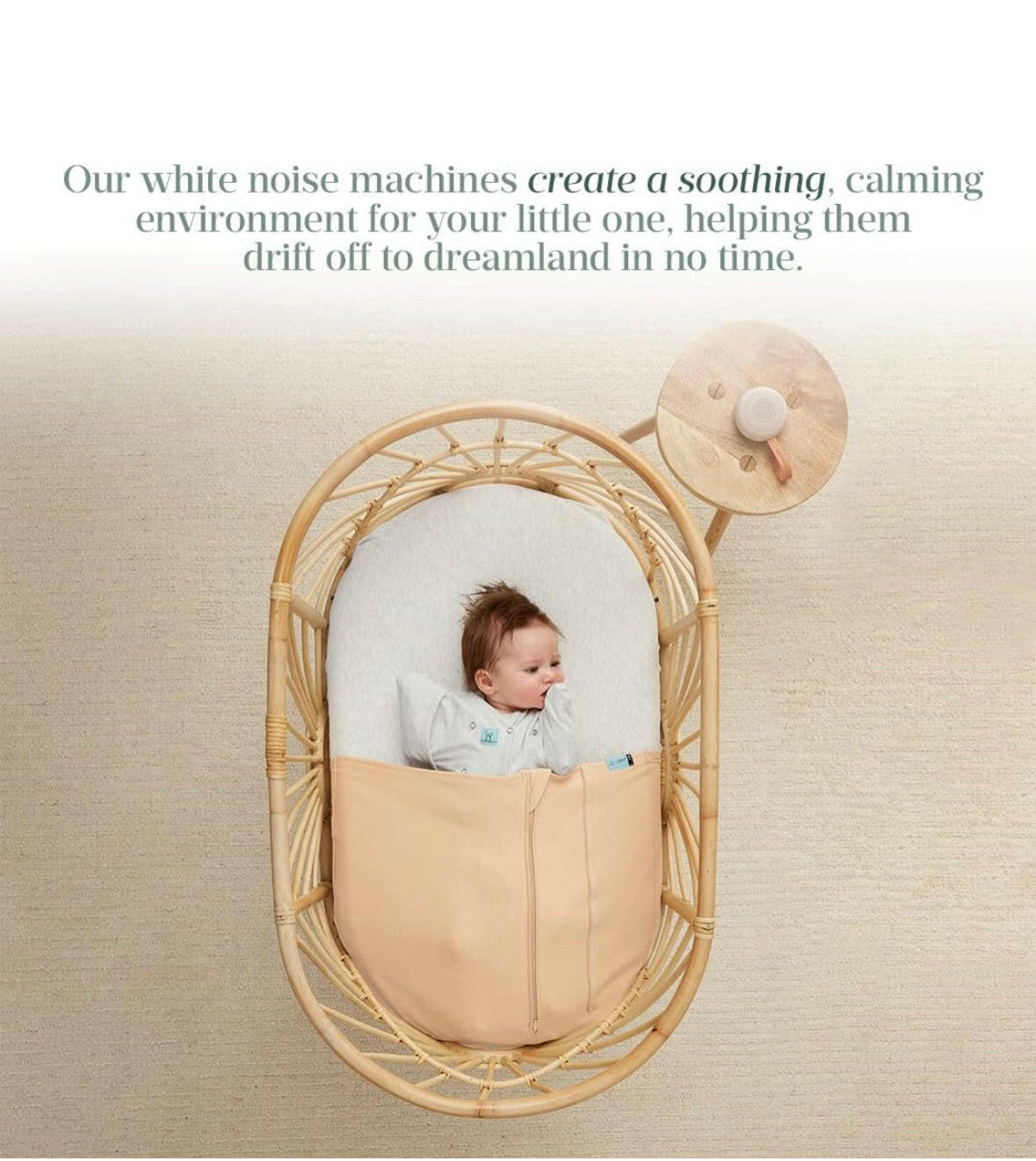 ergoPouch White Noise Machine Drift Away - Baby Adults Sleeping Sound Machine.