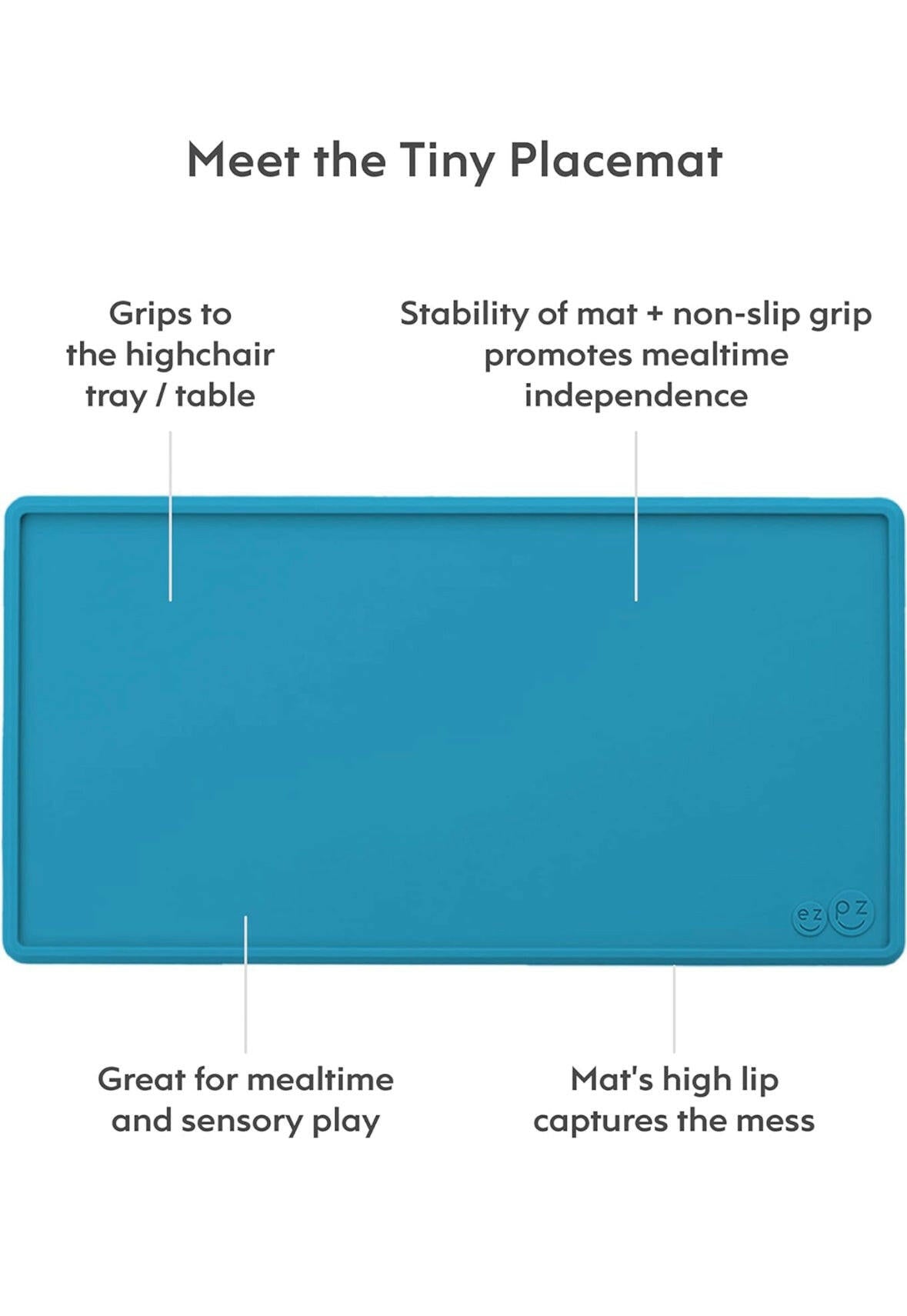 ezpz Tiny Placemat - Non-Slip, 100% Silicone.