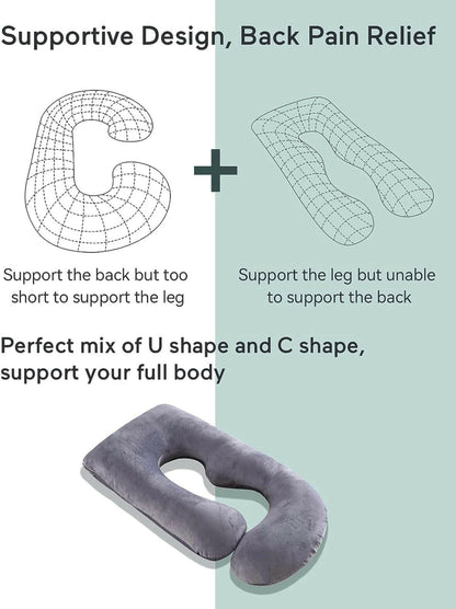 Momcozy U Shaped Pregnancy Pillow.
