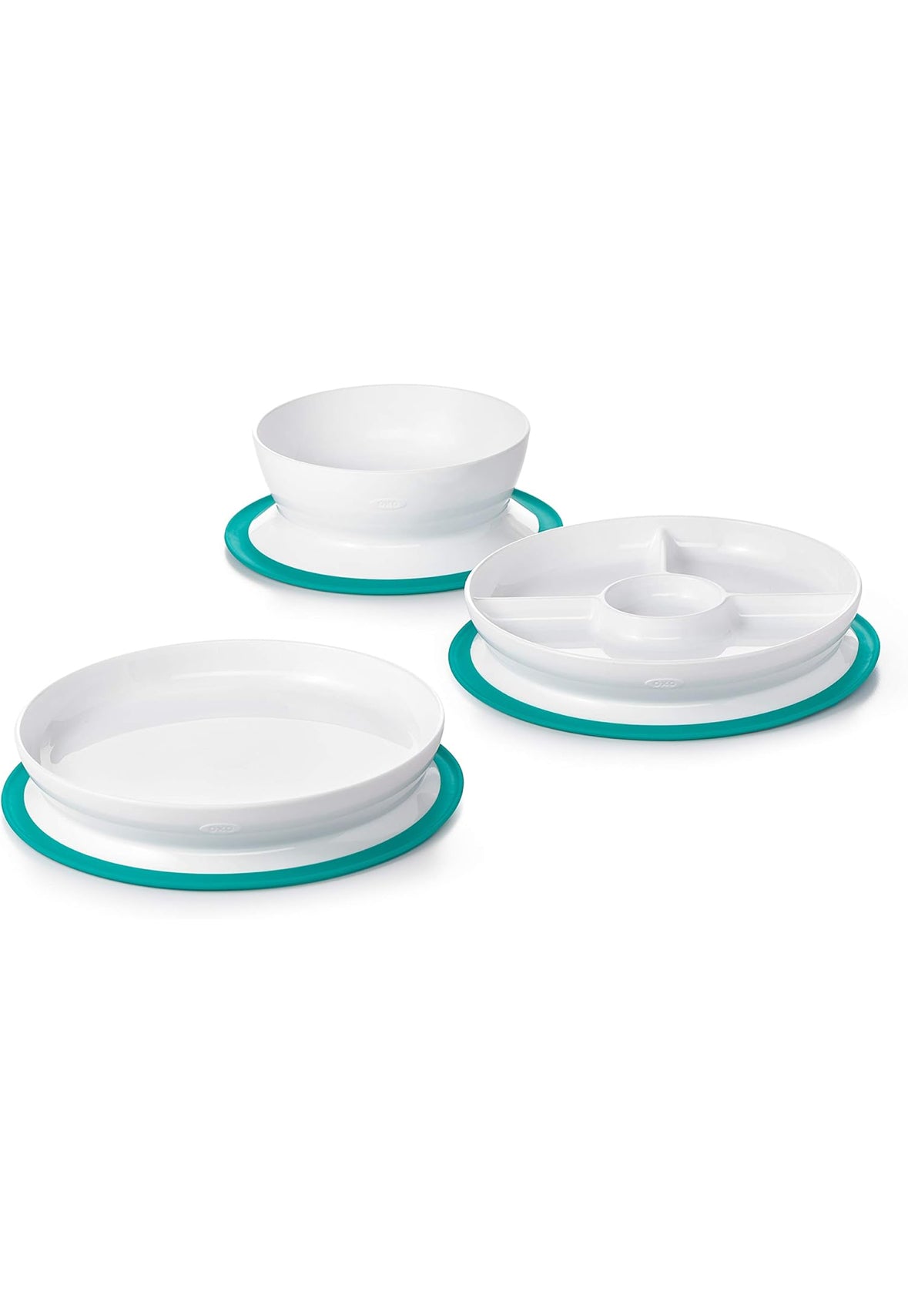 Oxo Tot Stick & Stay Plate, Teal - Suction Plate