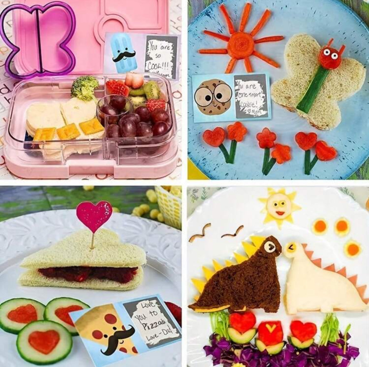 Cartoon Sandwich Cutter & Sealer (4 Pcs)