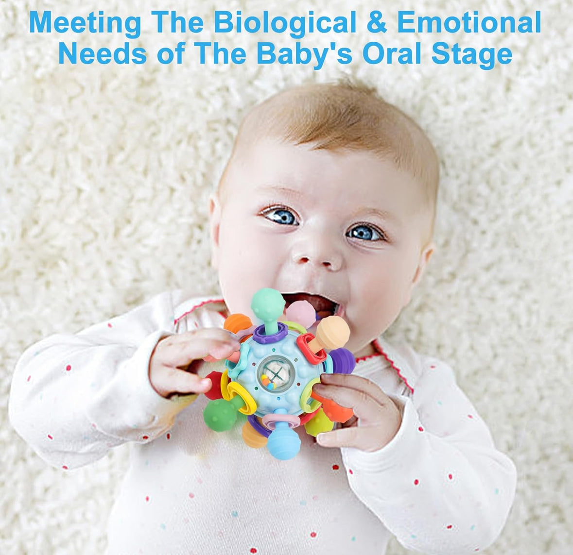 Tohibee Baby Teether Teething Toys for Babies  & Newborn Infant Learning Developmental Toys Gifts