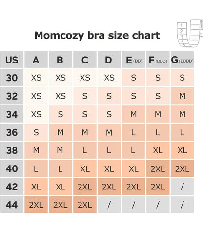 Adjustable Breast-Pumping and Breastfeeding Bra by Momcozy - Beige.