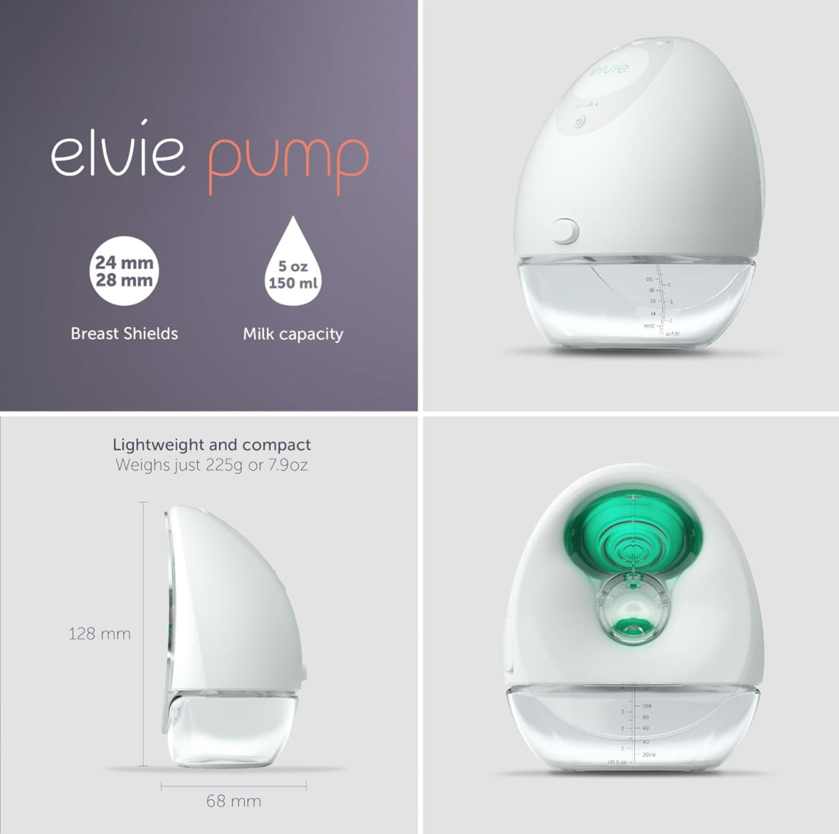 Elvie Pump - Double, Wearable Breast Pump with App