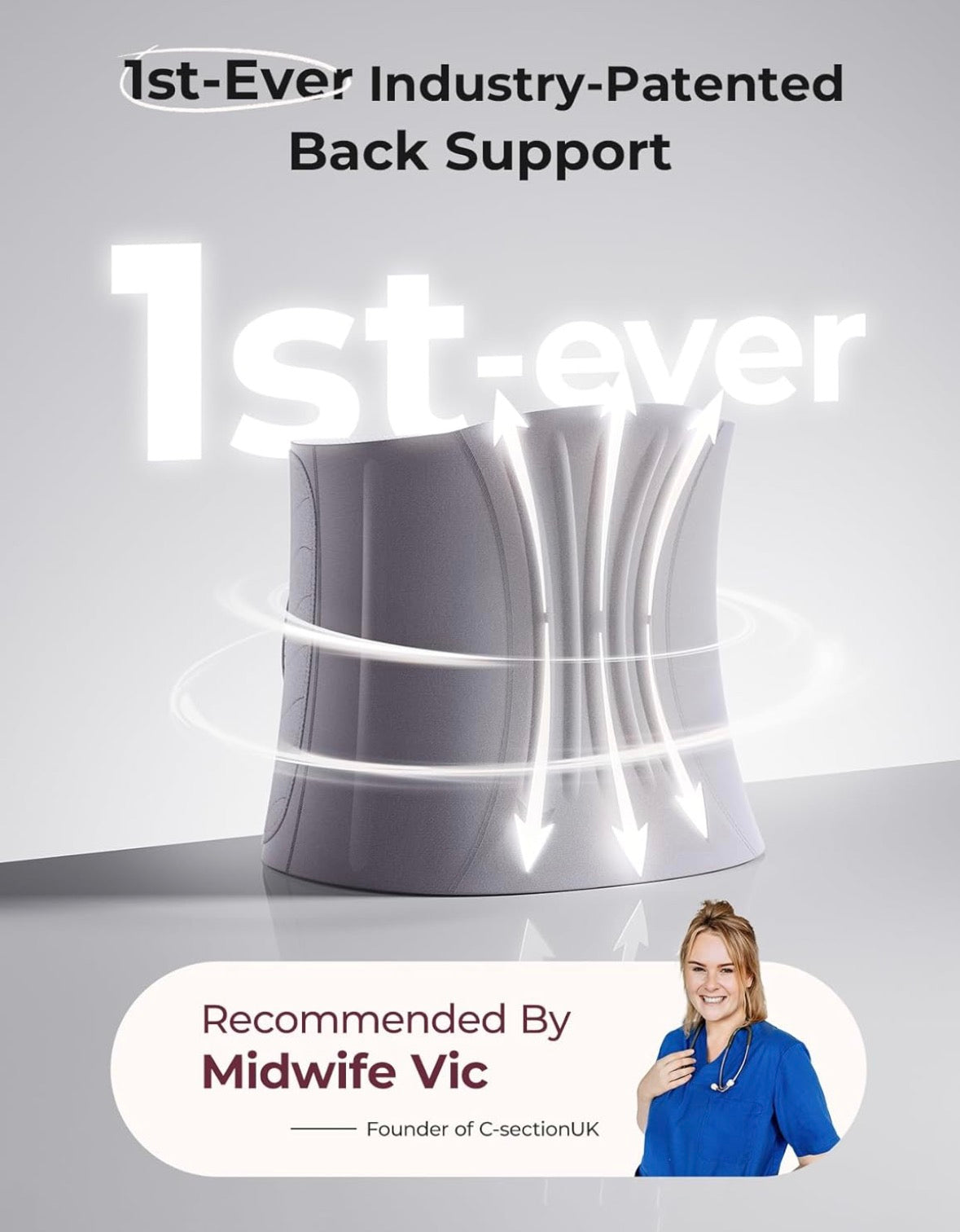 Momcozy Postpartum Belly Wrap Standard (Grey)