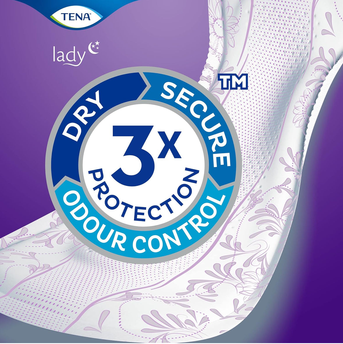 TENA Lady Maxi Night Pads for moderate to heavy Bladder Weakness