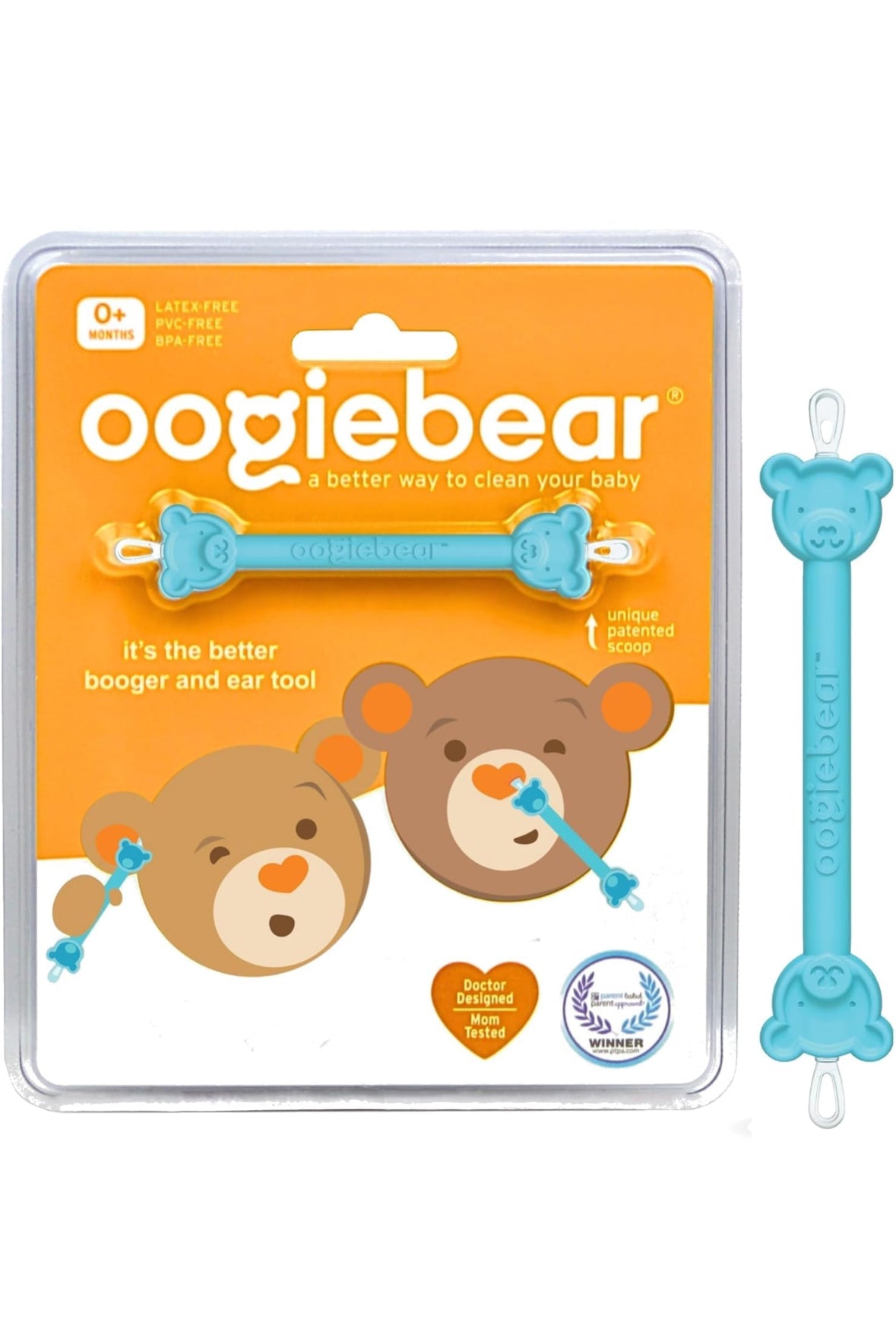 oogiebear Baby Nose Cleaner & Ear Wax Removal Tool - Safe Booger & Earwax Removal for Newborns, Infants, Toddlers