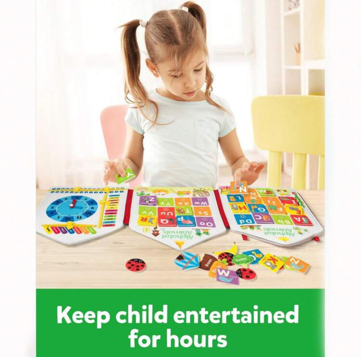 Felt Montessori Busy Book – Educational Sensory Toy for Toddlers