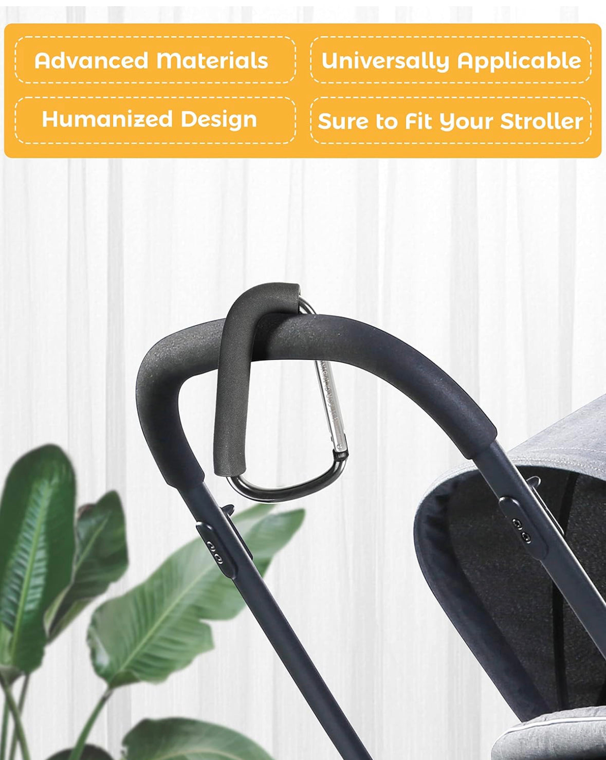 Stroller Hooks, Large Stroller Clip.