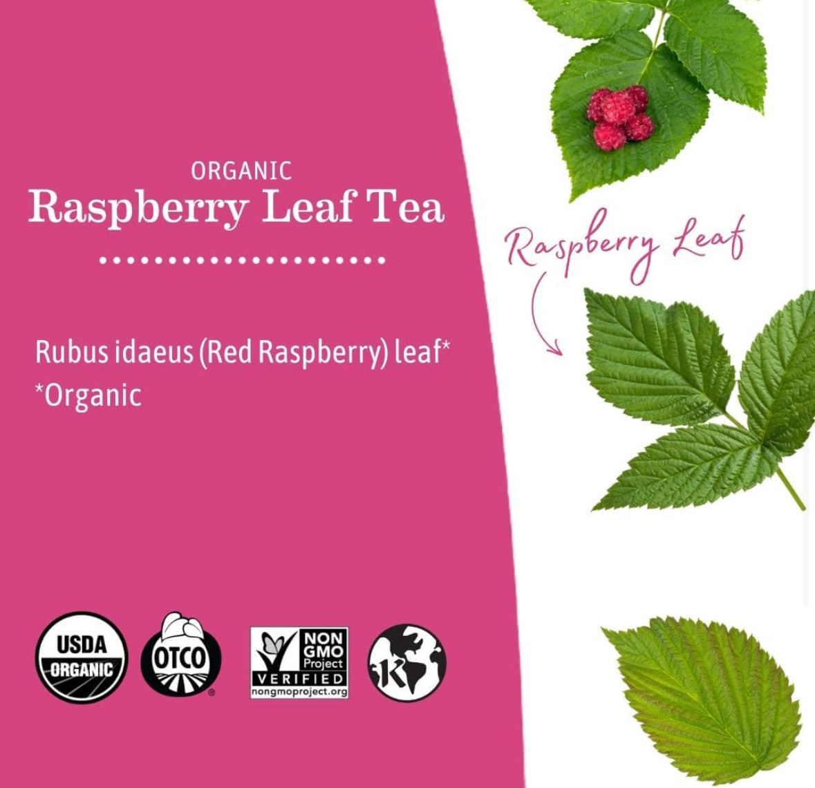 Earth Mama Organic Raspberry Leaf Tea Bags ,Red Raspberry Leaf Tea for Pregnancy & Postpartum Care Recovery