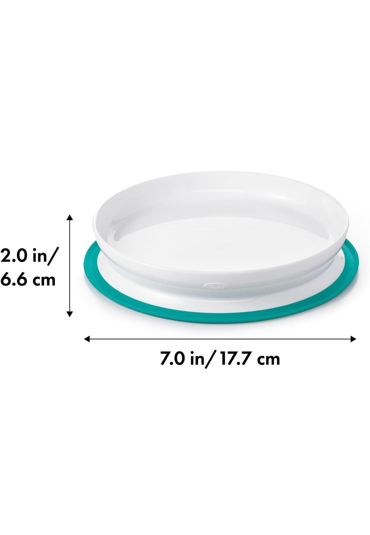 Oxo Tot Stick & Stay Plate, Teal - Suction Plate