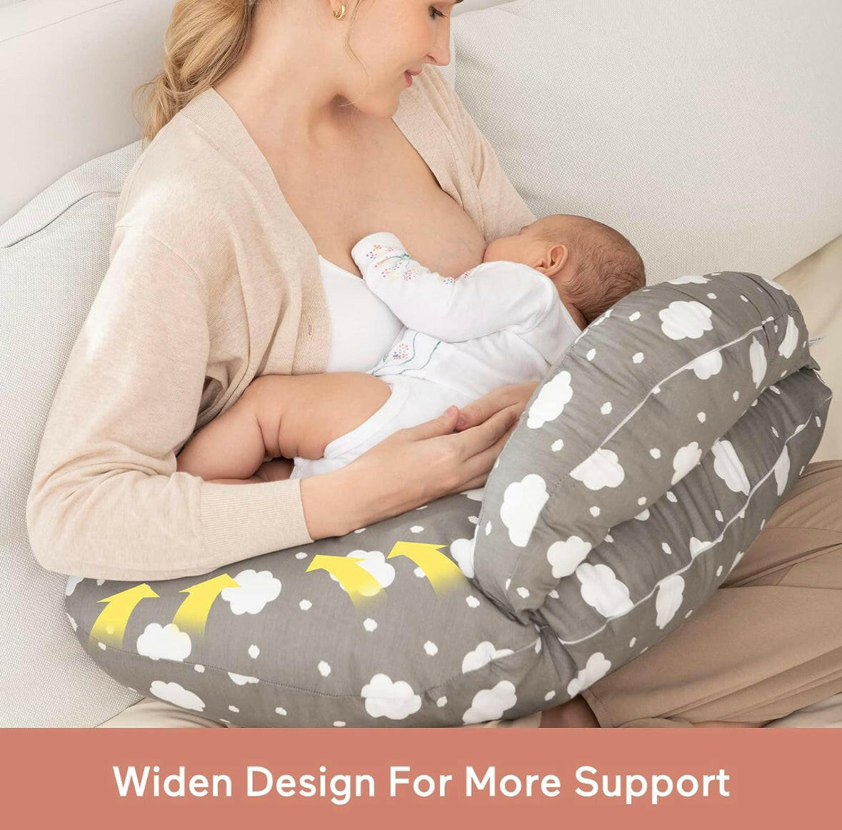 Momcozy Adjustable Nursing Pillow.