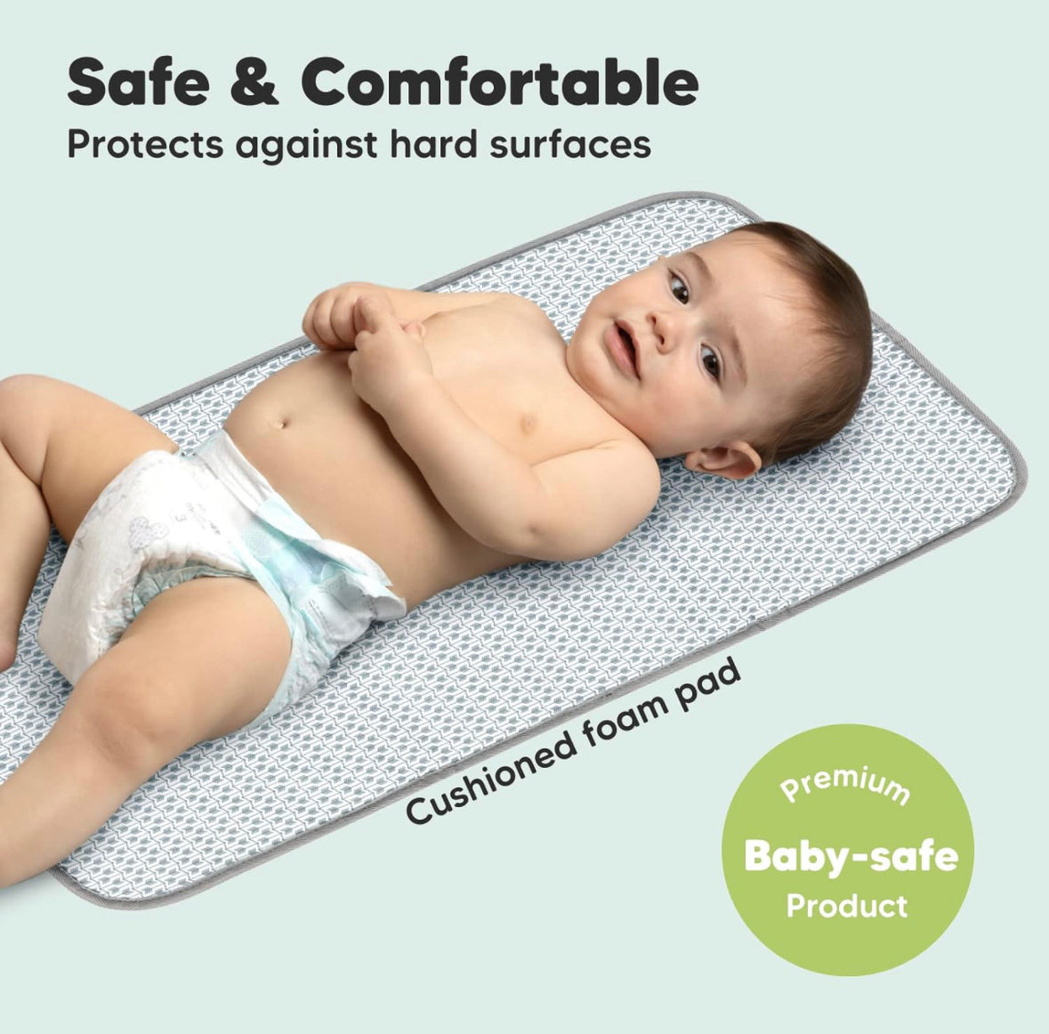 Portable Diaper Changing Pad - Waterproof Foldable Baby Changing Mat.