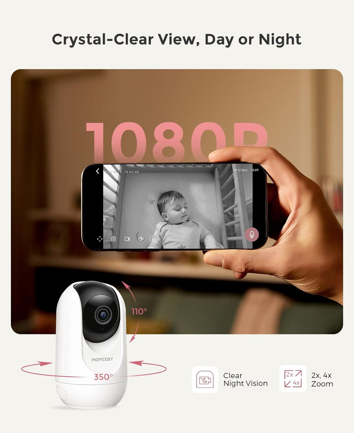 Momcozy camera 5-Inch Dual Mode Smart Baby Monitor