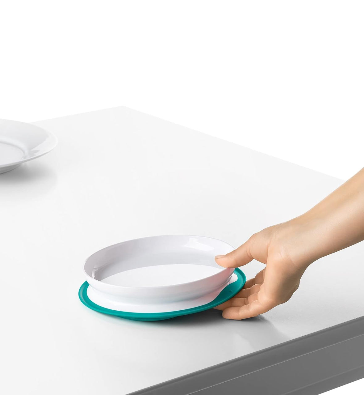 Oxo Tot Stick & Stay Plate, Teal - Suction Plate