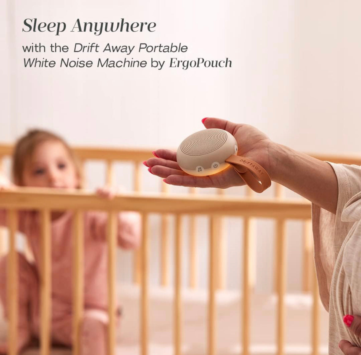 ergoPouch White Noise Machine Drift Away - Baby Adults Sleeping Sound Machine.