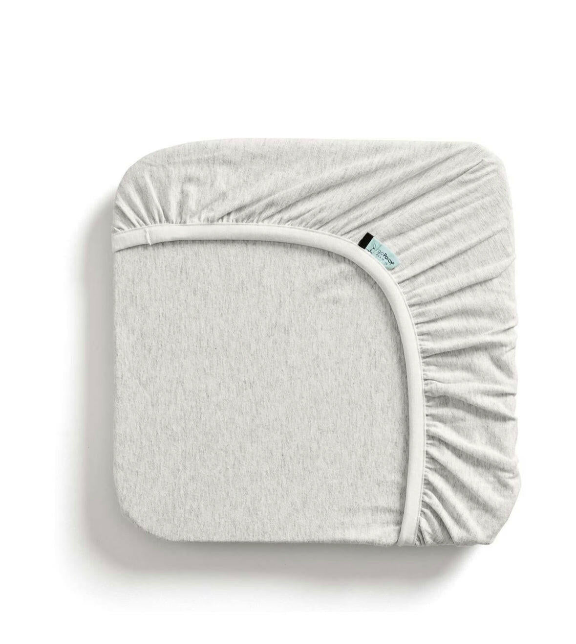 ergoPouch TOG: 0.2 Cot Organic Cotton Baby Fitted Sheet Grey Marle.