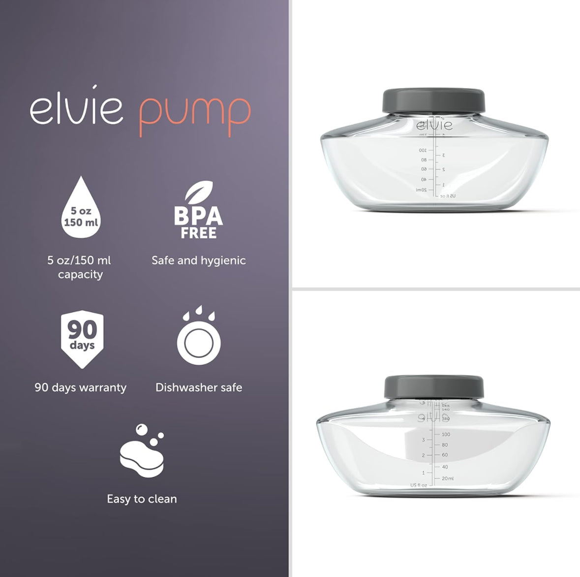 Elvie Pump Bottles (3 pack)