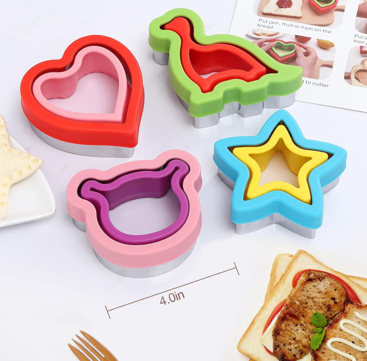 Sandwich Cutter and Sealer Set  (2 Pcs)