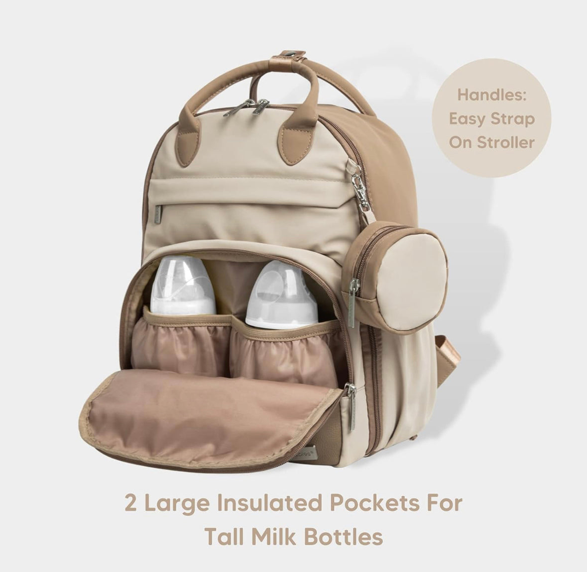 Diaper Bag Backpack - Multifunctional Travel Diaper Back.