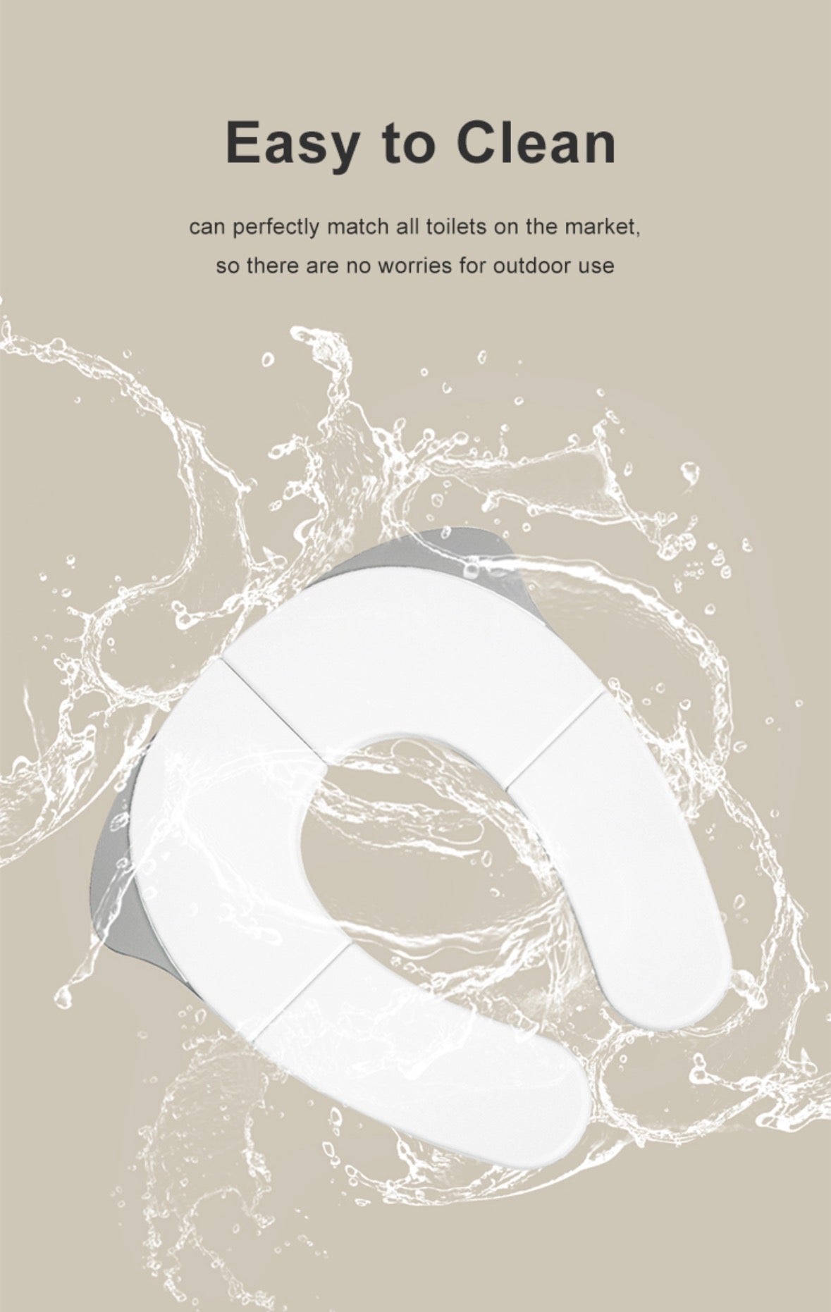 مقعد مرحاض سفر قابل للطي