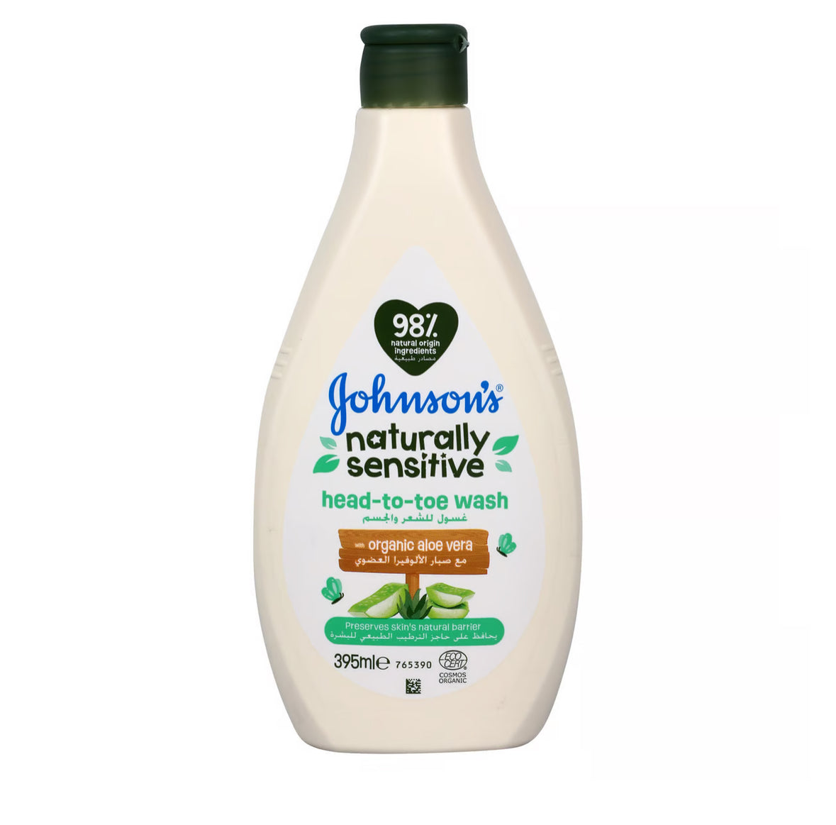 Johnson's Baby Naturally Sensitive Bath & Wash, 395ml