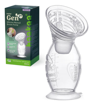 Haakaa Silicone Manual Breast Pump + Spill Guard Insert