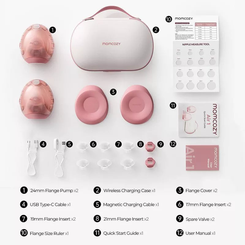 Momcozy Air 1 Ultra Slim Wearable Breast Pump (Gold)