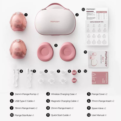 Momcozy Air 1 Ultra Slim Wearable Breast Pump (Gold)