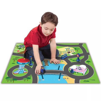 Paw Patrol - Deluxe Imaginmat Adventure Bay Playmat with Toy Car - 30.5 x 20.5 Inches