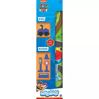 Paw Patrol - Deluxe Imaginmat Adventure Bay Playmat with Toy Car - 30.5 x 20.5 Inches