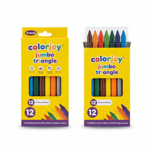 Vneeds Jumbo Crayons (12 Pcs)