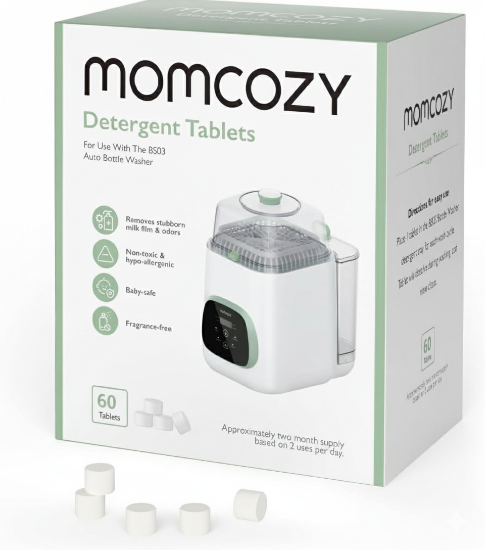 Momcozy Washing Block for Momcozy KleanPal Pro Baby Bottle Washer (60 Tablets)