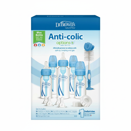 Dr Brown's Anti-Colic Options+ Narrow Neck Baby Bottle Gift Set
