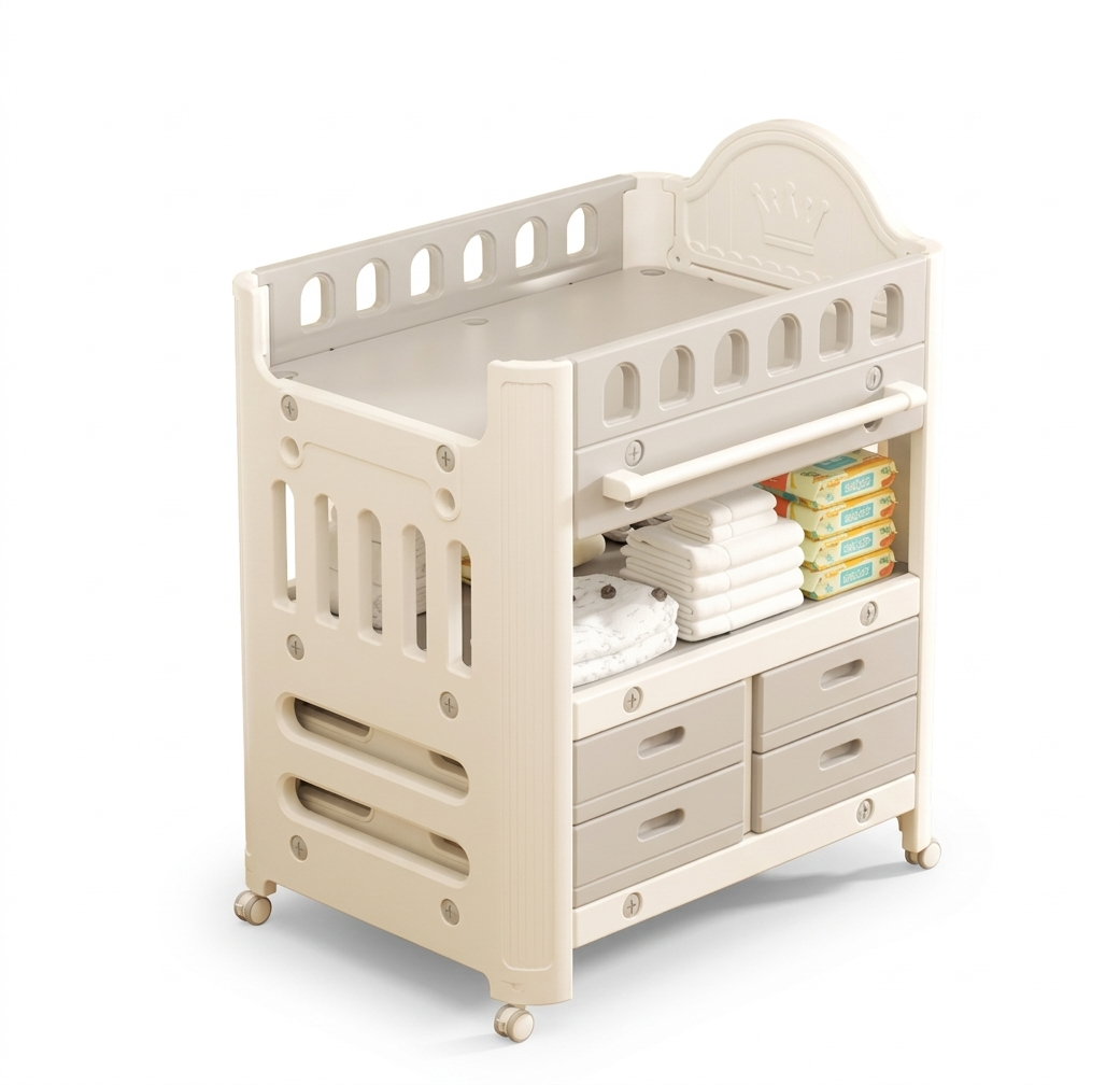 Little Angel Baby Diaper Table + 4 Drawers